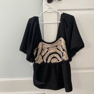 Anthropologie Black shirt NWT